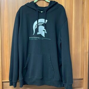 Michigan State SPARTANS Black Hoodie Sweatshirt 3XL